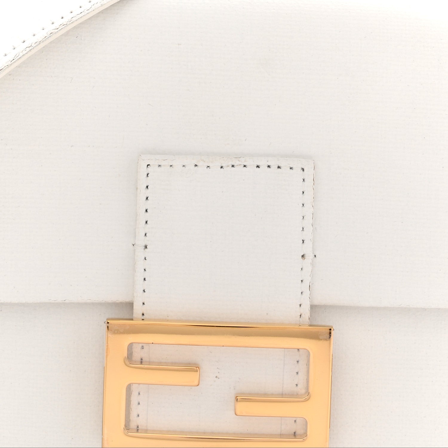 Fendi Linen Canvas Vitello King Painting Baguette With Marker Kit White 15 of 25
