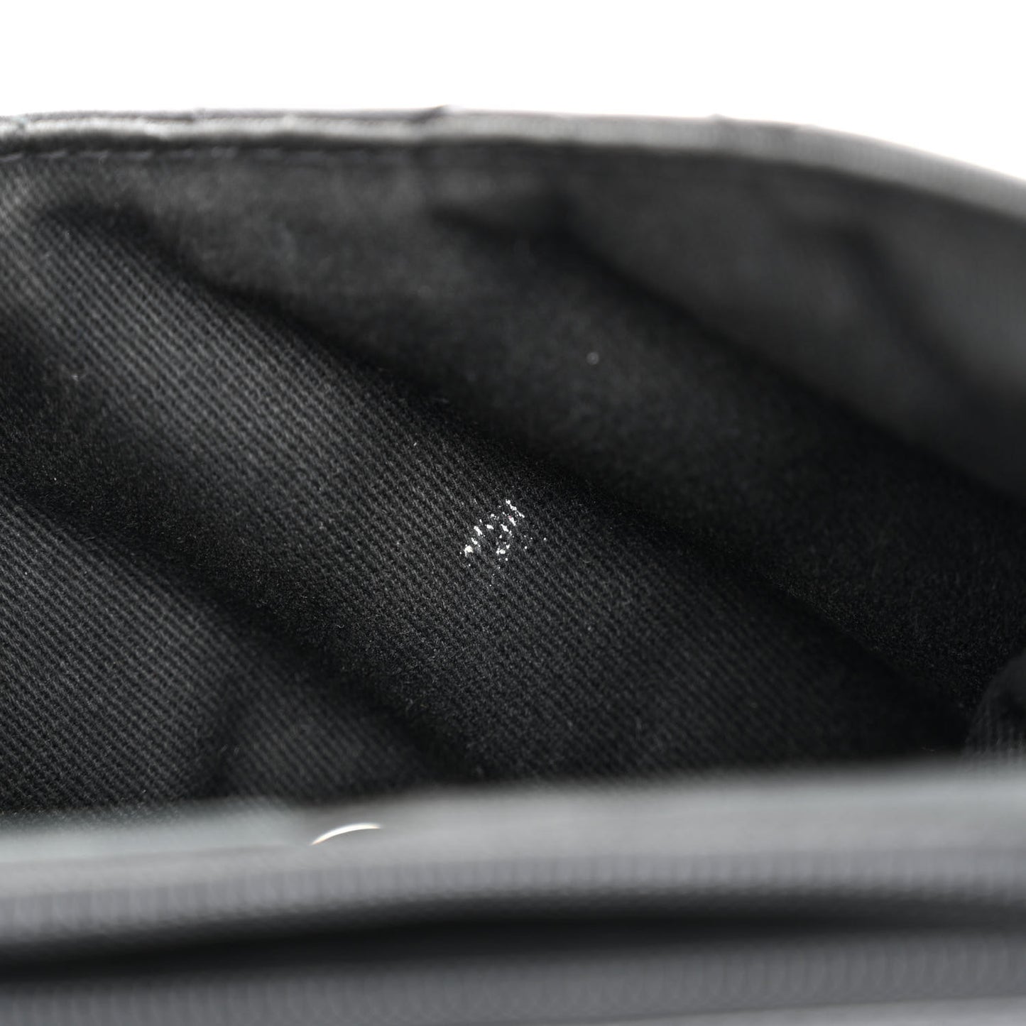 Lambskin Quilted Messenger Bag Black