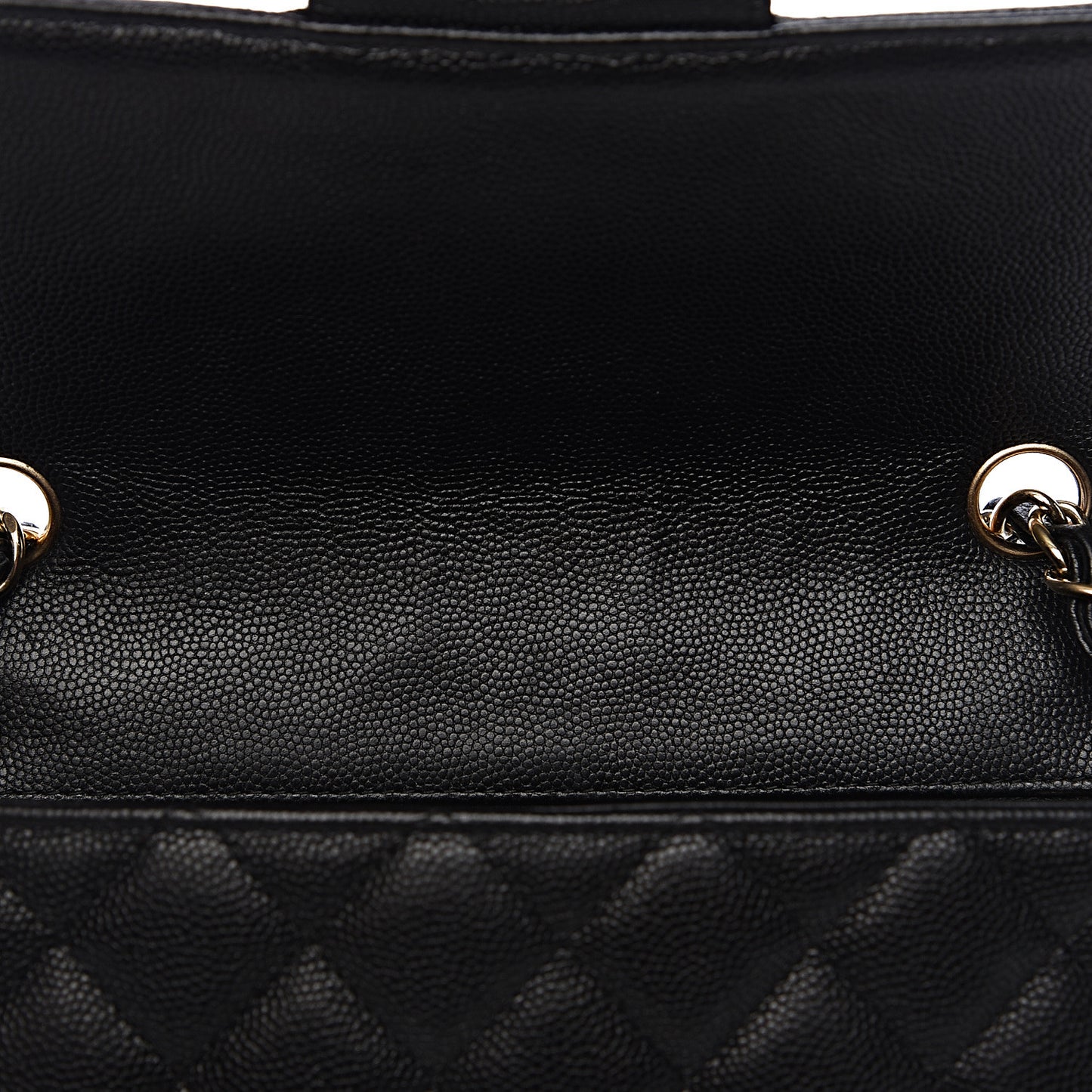 Caviar Quilted Mini Rectangular Flap Black