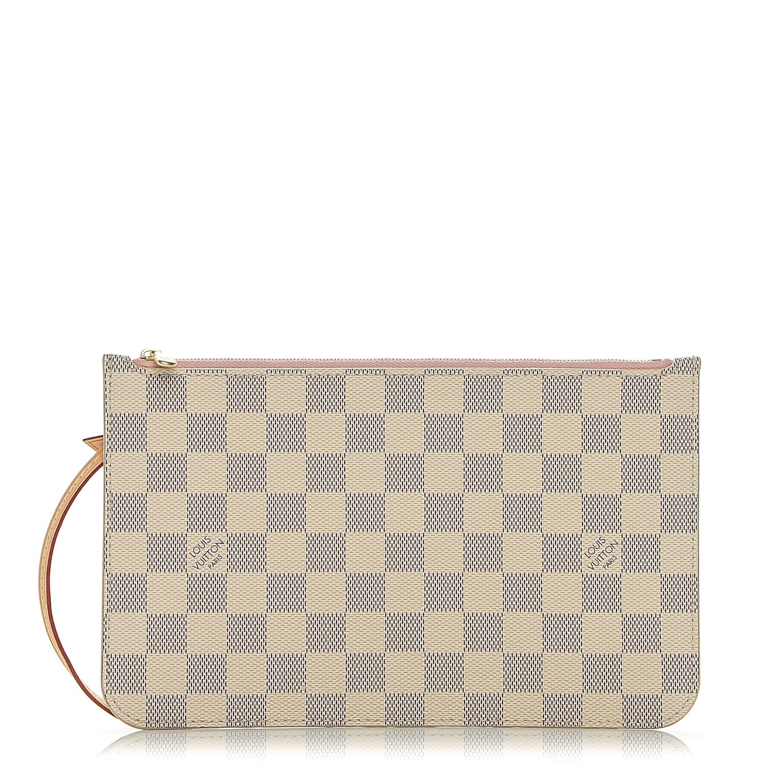 Louis Vuitton Damier Azur Neverfull MM GM Pochette Rose Ballerine 1 of 6