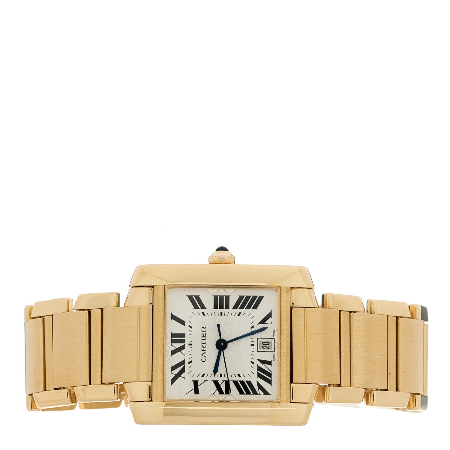 Cartier 18K Yellow Gold 28mm Tank Francaise Automatic Watch 2 of 4