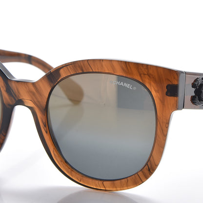 Chanel Acetate Butterfly Signature CC Sunglasses 5358 Brown 7 of 8