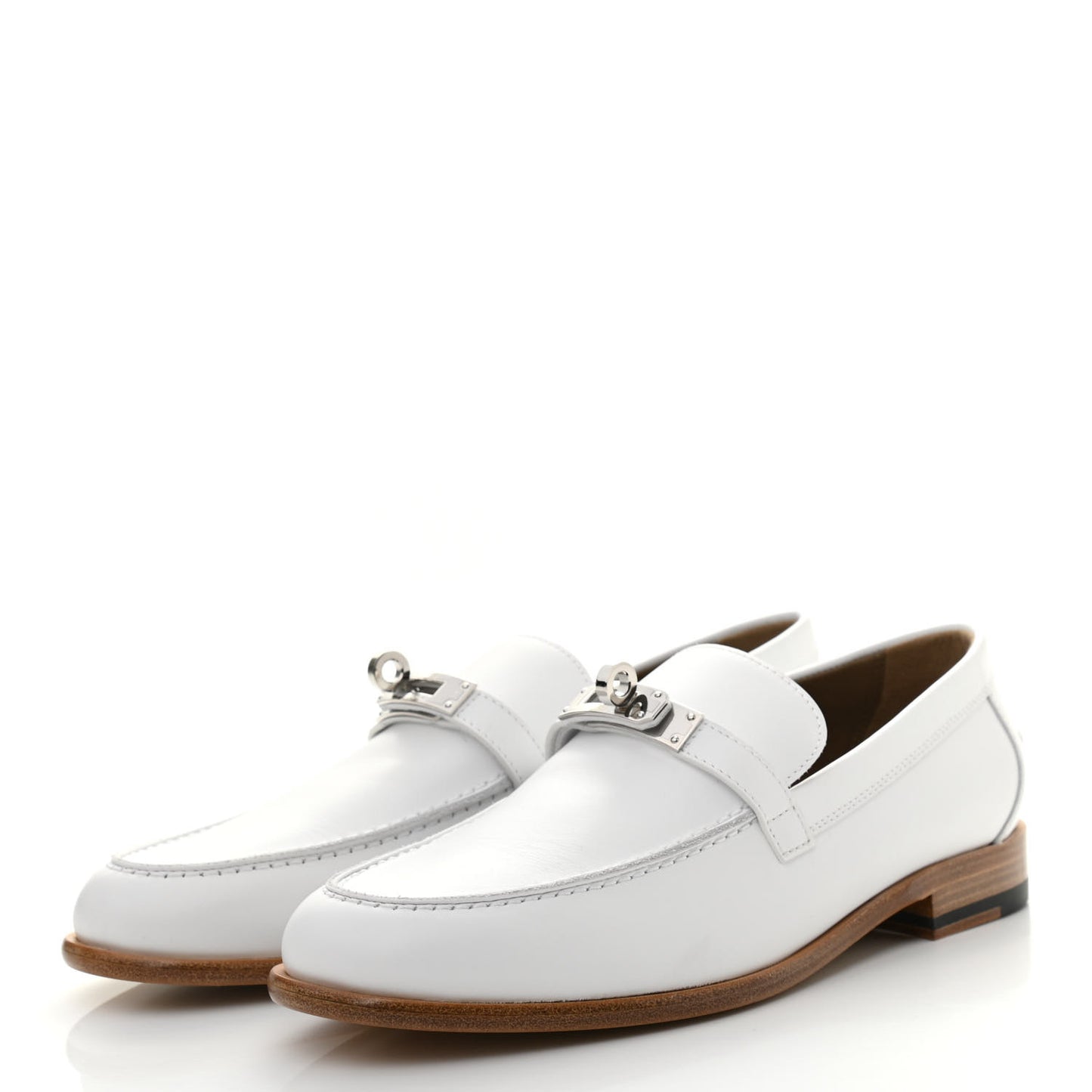Calfskin Womens Destin Loafers 38 White