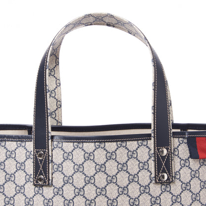 Gucci GG Plus Monogram Medium Signature Web Loop Tote Navy 5 of 8