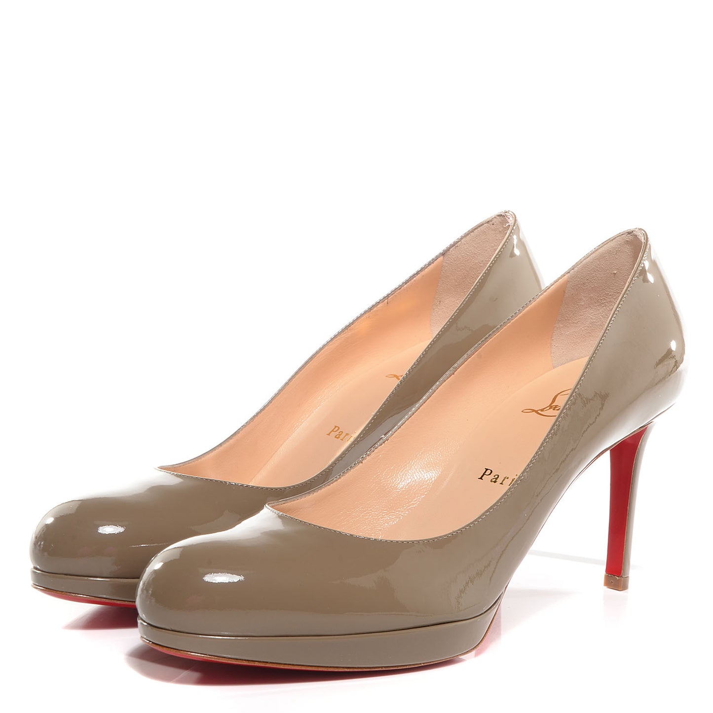 Patent New Simple 85 Pumps 39.5 Grey