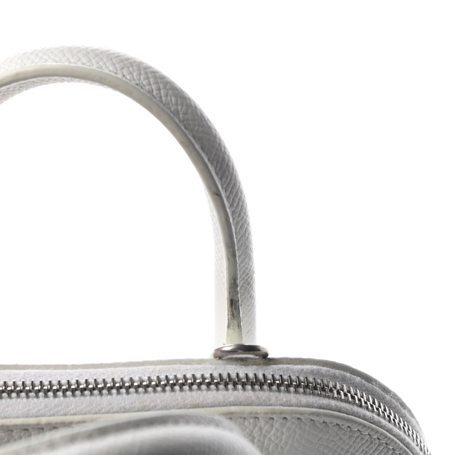 Balenciaga Grained Calfskin XXS Ville Top Handle Bag White Black 8 of 8