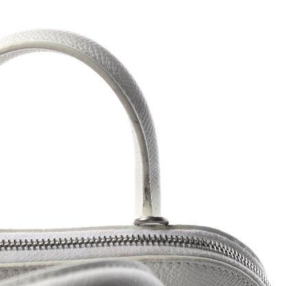 Balenciaga Grained Calfskin XXS Ville Top Handle Bag White Black 8 of 8