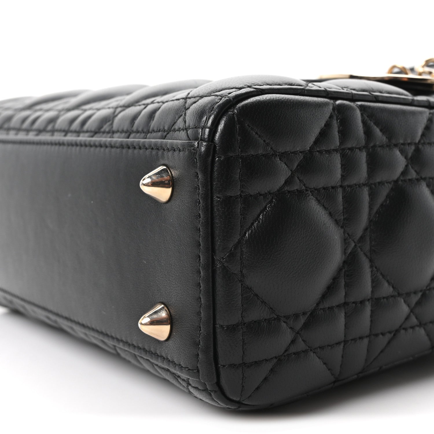 Christian Dior Lambskin Cannage Small My ABCDior Lady Dior Black 10 of 10