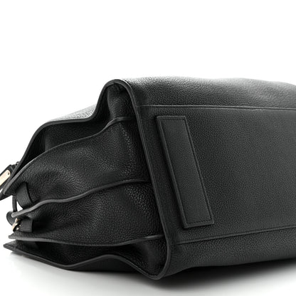 Saint Laurent Grained Calfskin Medium Souple Sac De Jour Black 9 of 10
