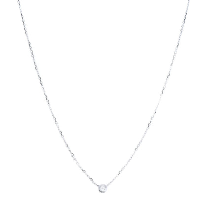 Cartier 18K White Gold Diamond XS D'Amour Pendant Necklace 1 of 6