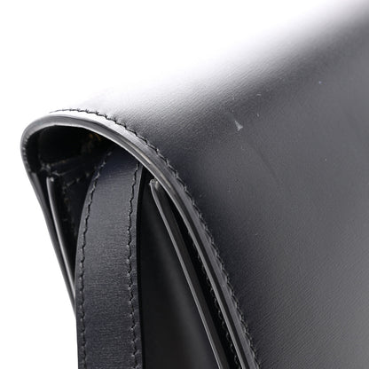 Celine Box Calfskin Medium Classic Box Flap Bag Navy 13 of 14