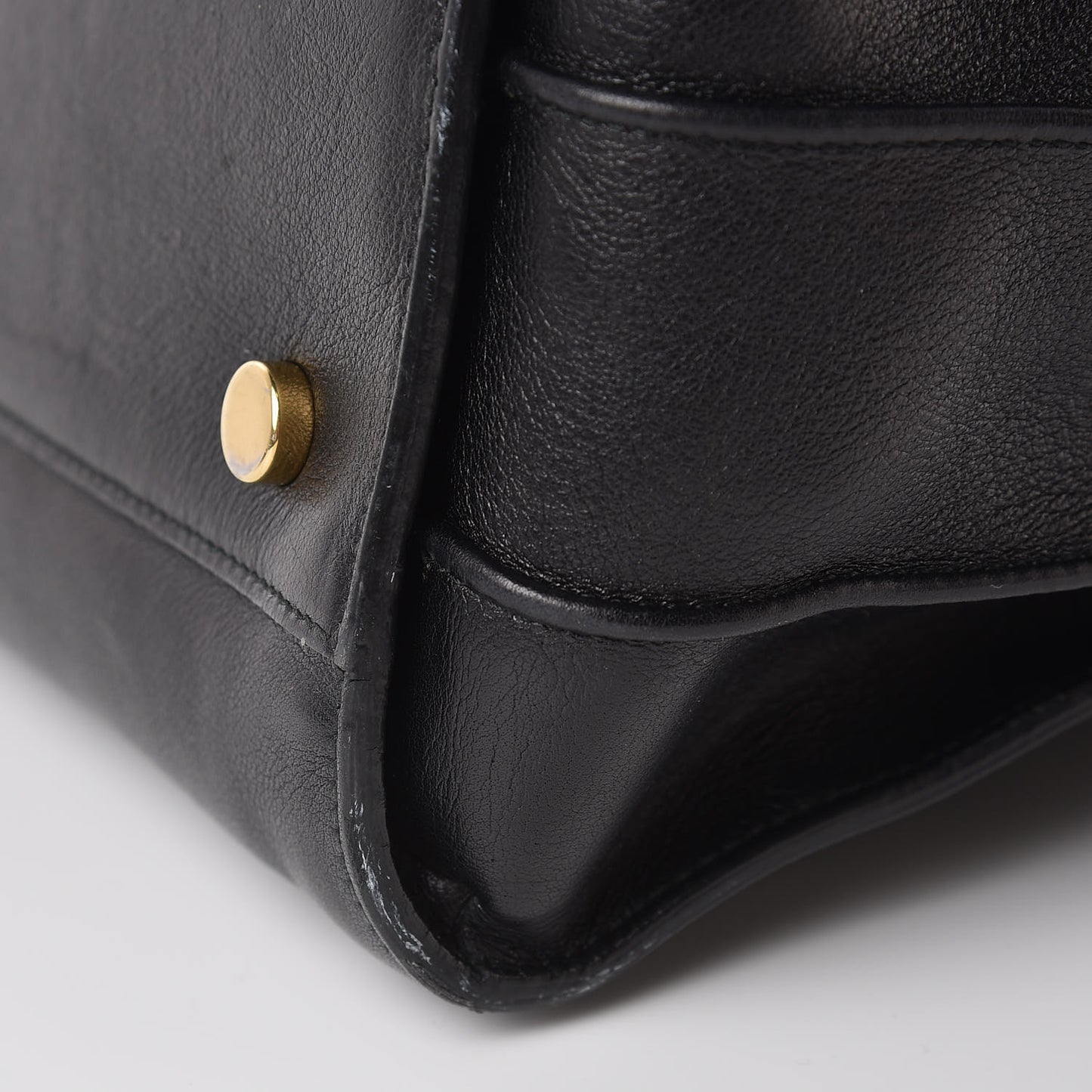 Smooth Calfskin Small Sac De Jour Black