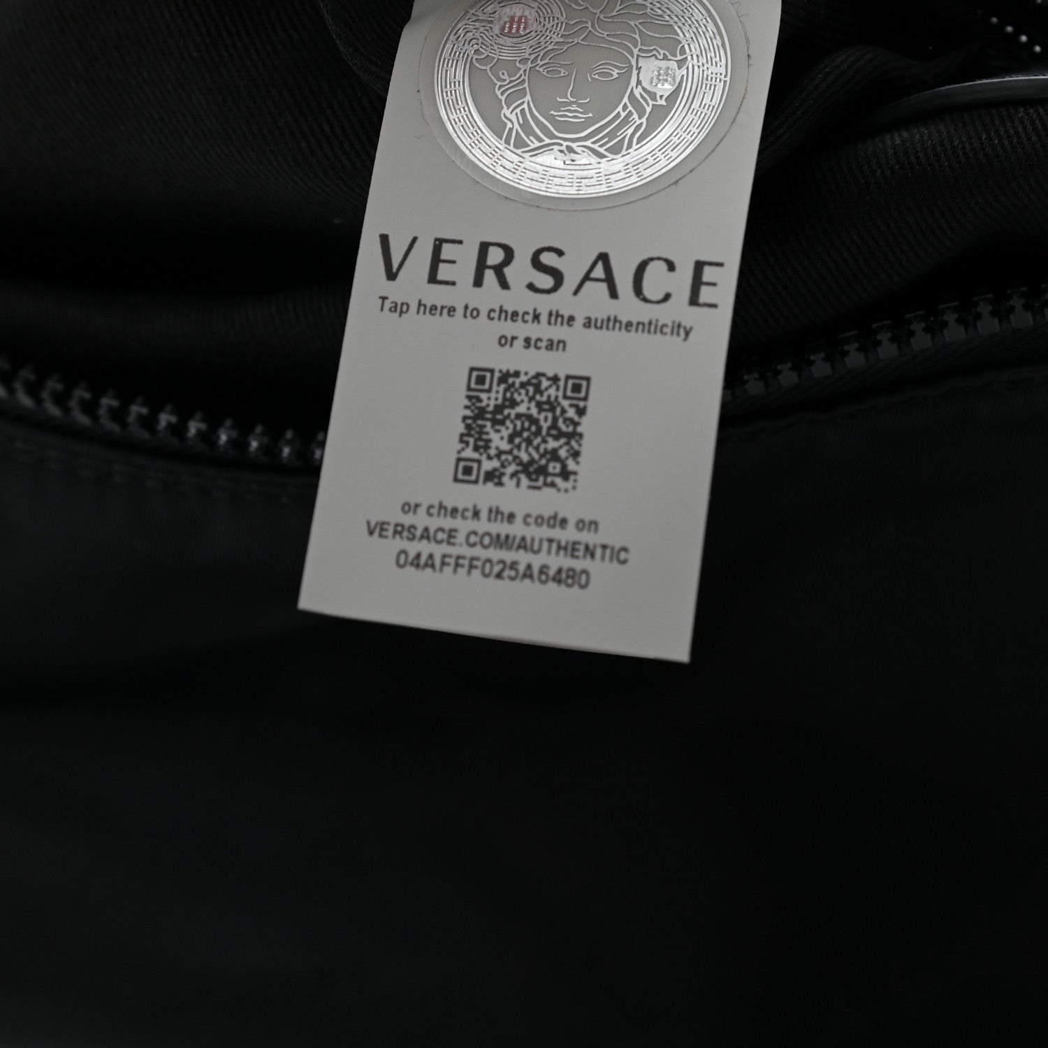 Versace Canvas Nylon Quilted Palazzo Duffle Bag Black 7 of 8