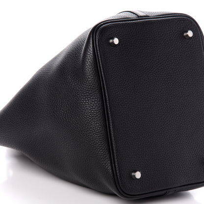 Hermes Taurillon Clemence Picotin Lock 22 MM Black 9 of 10