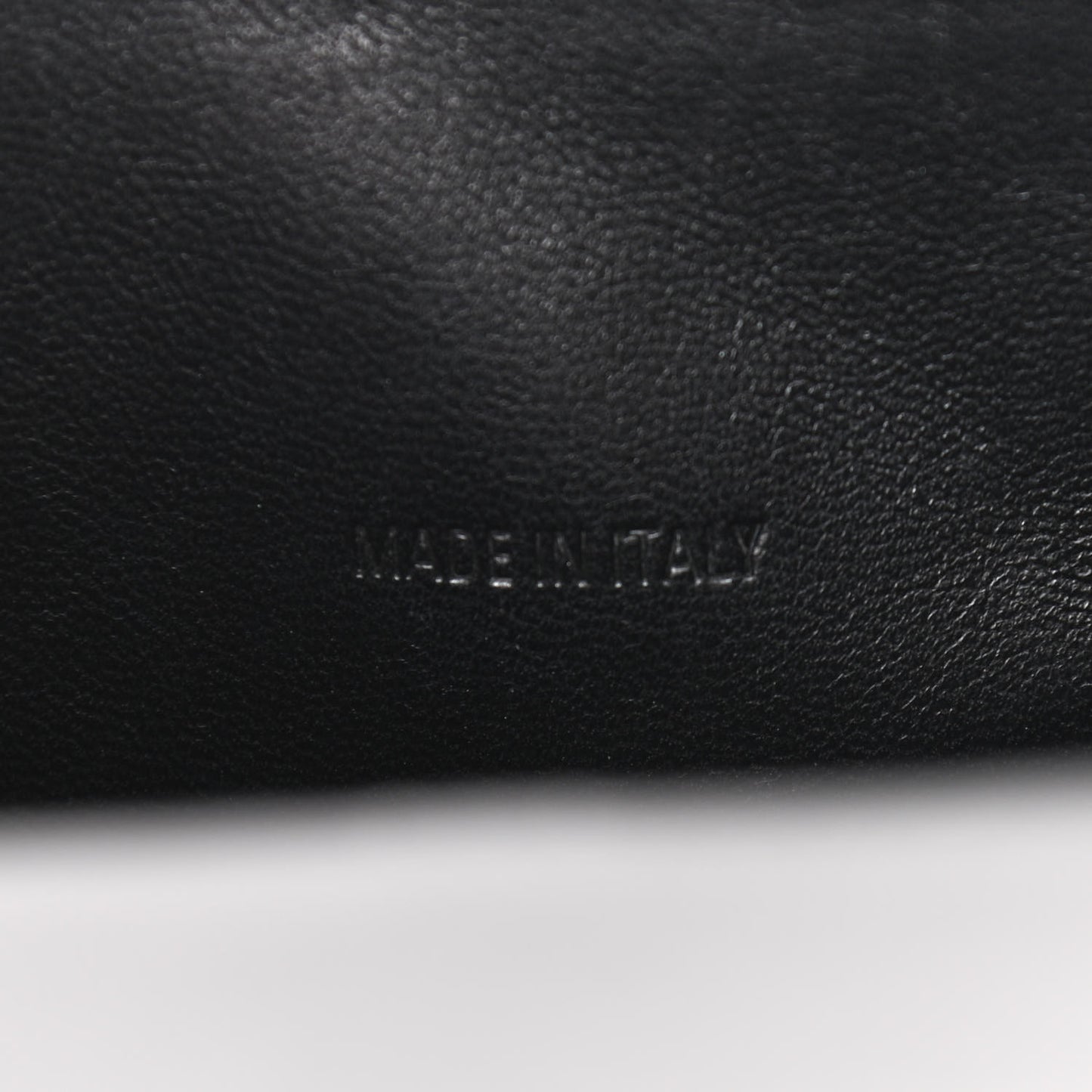 Grained Calfskin Hourglass Top Handle Bag XS Black
