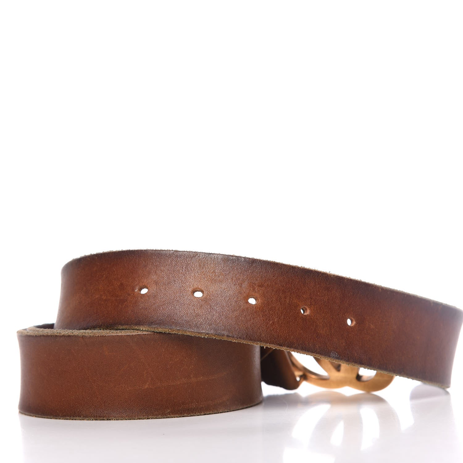 Gucci Faded Calfskin Double G 40mm Belt 100 40 Cuir 6 of 7