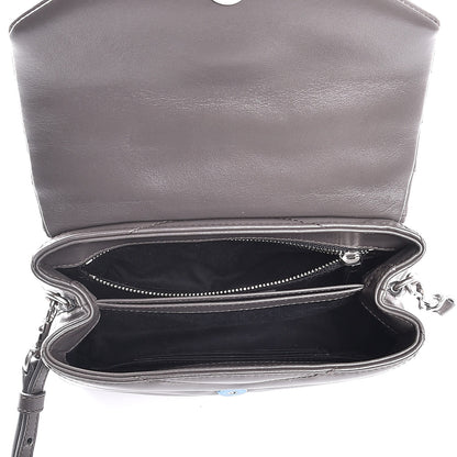 Saint Laurent Calfskin Y Quilted Monogram Toy Loulou Crossbody Bag Earth 5 of 5