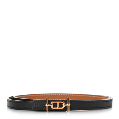 Hermes Swift Epsom 13mm Ancre Belt 80 Black Gold 1 of 6