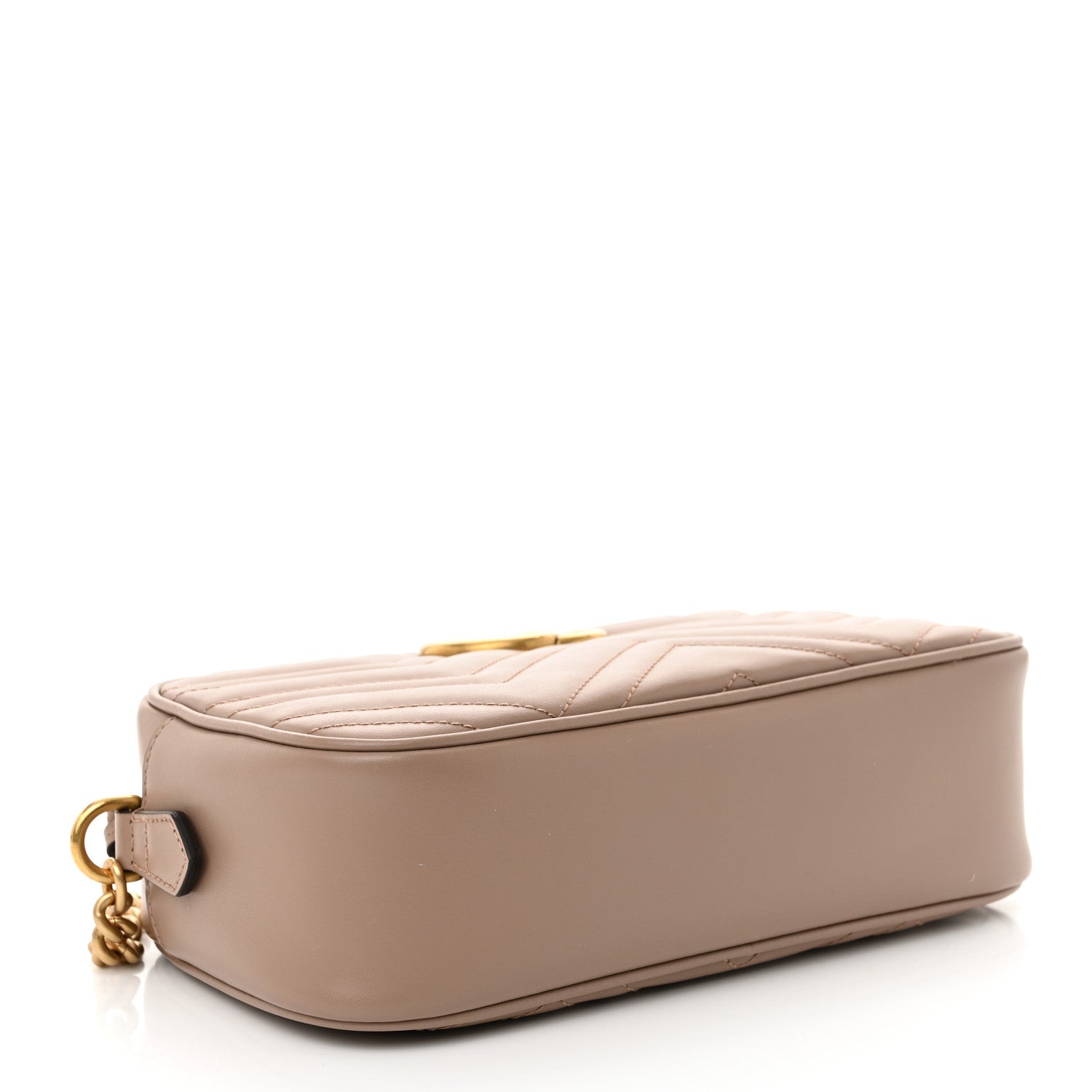 Gucci Calfskin Matelasse Small GG Marmont Chain Shoulder Bag Porcelain Rose 4 of 10