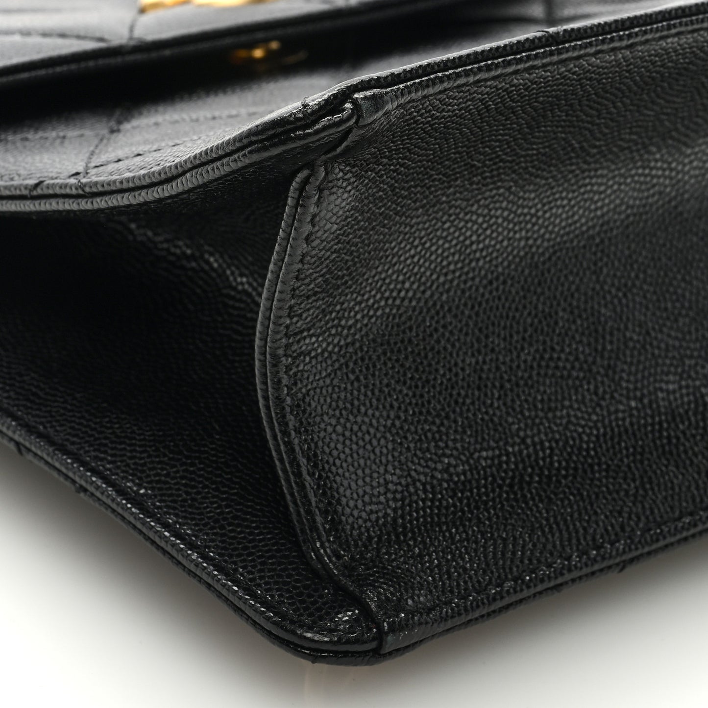 Caviar Quilted Chain Backpack Black