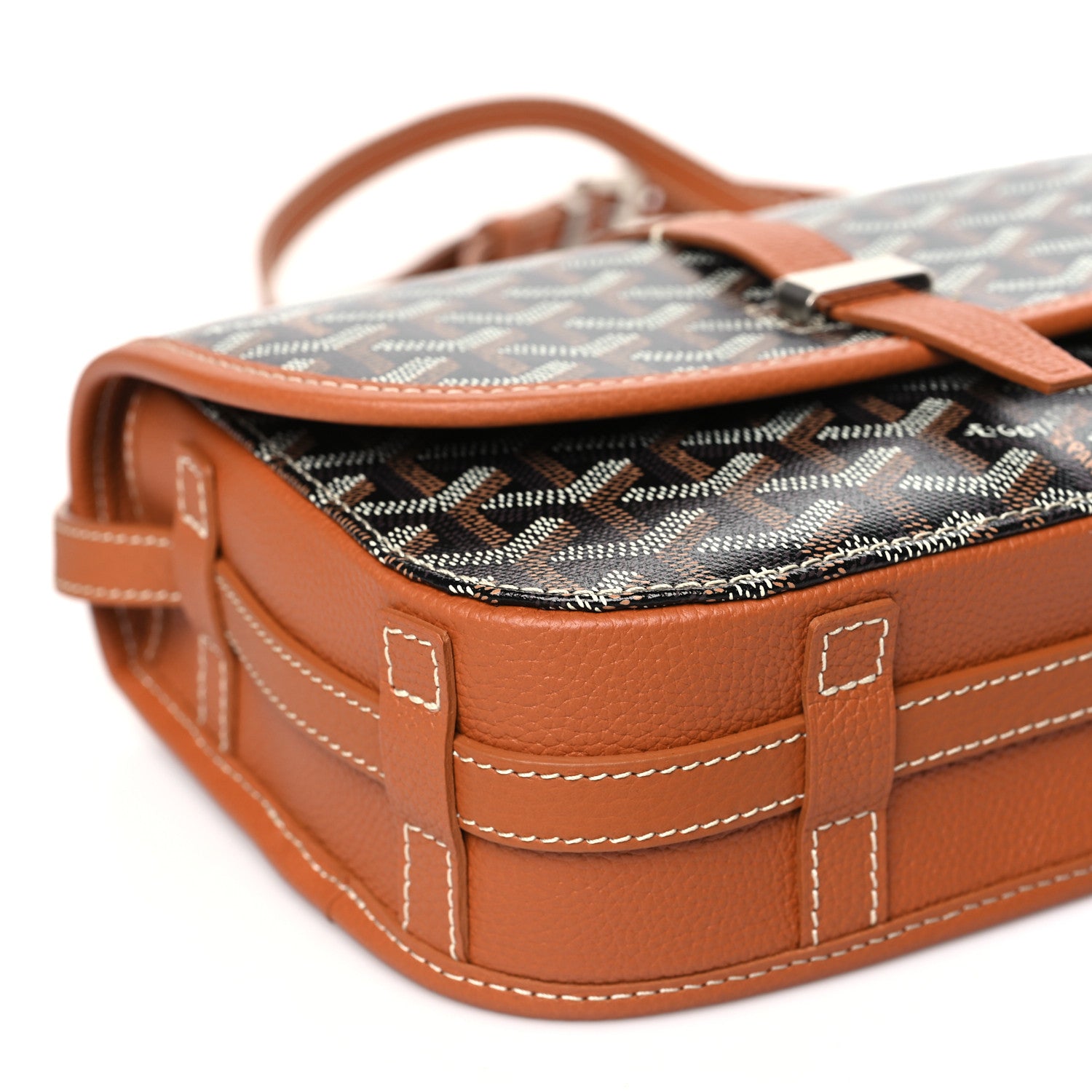 Goyard Goyardine Belvedere II PM Messenger Bag Black Gold 8 of 9