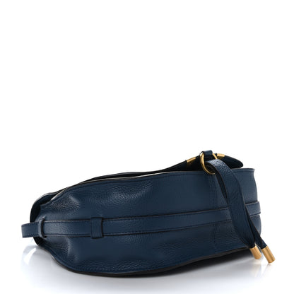 Chloe Calfskin Medium Marcie Round Crossbody Bag Navy 4 of 10
