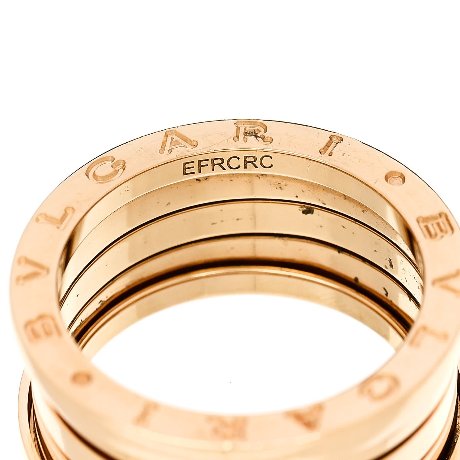 Bulgari 18K Yellow Gold B.Zero1 Three-Band Ring 57 8 5 of 6