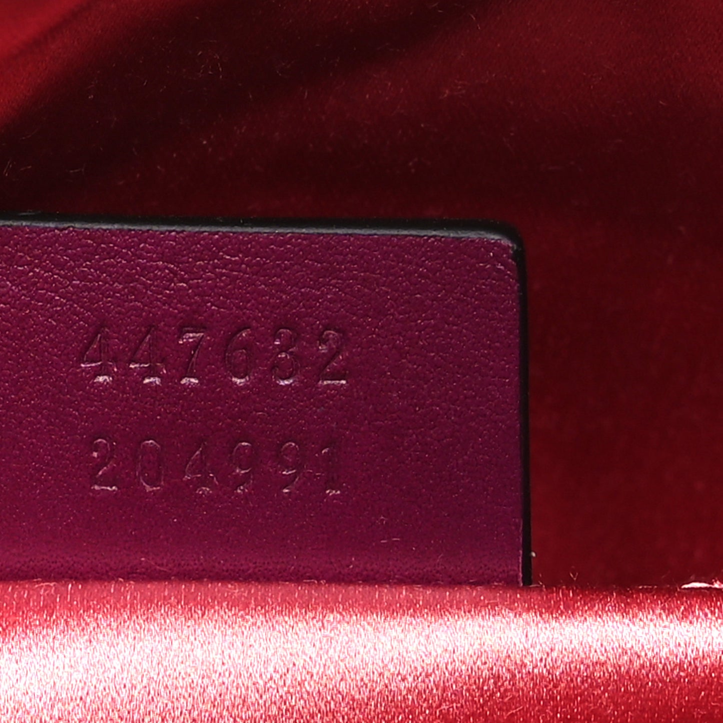 Velvet Matelasse Small GG Marmont Chain Shoulder Bag Fuchsia Violet Cyclamen