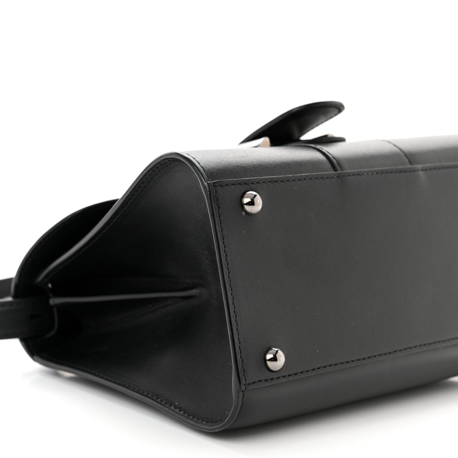 Delvaux Box Calfskin Mini Brillant Satchel Black 9 of 10