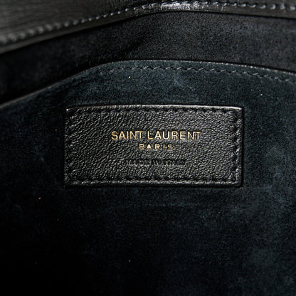 Saint Laurent Calfskin Large Monogram Sunset Black 6 of 11