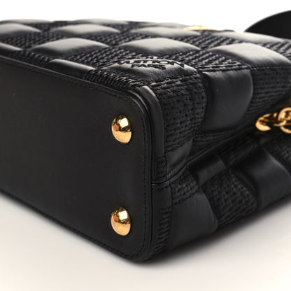 Louis Vuitton Lambskin Damier Quilt Capucines BB Matte Black 8 of 9