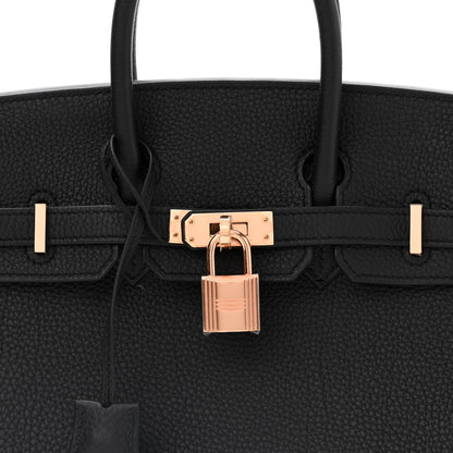 Hermes Togo Birkin 25 Black 8 of 11