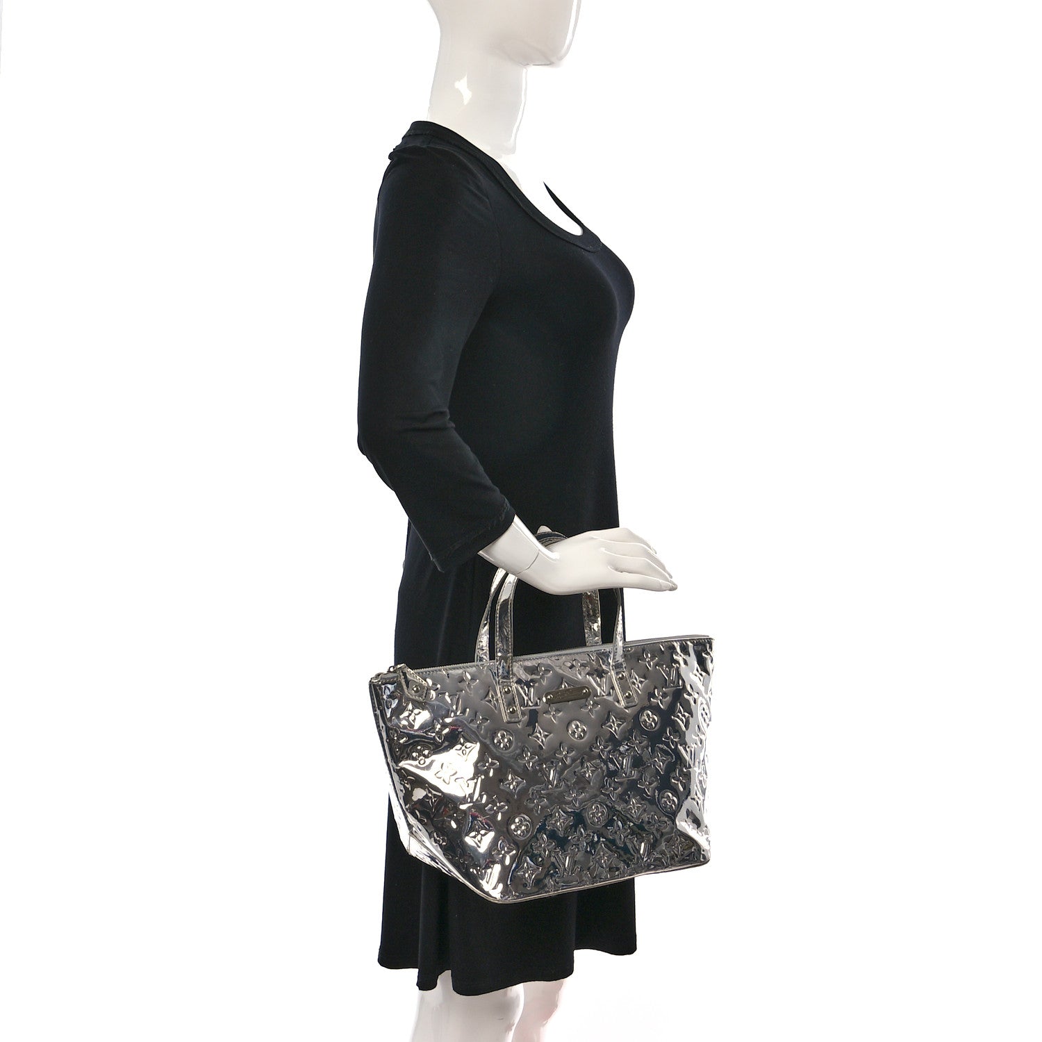 Louis Vuitton Monogram Miroir Bellevue PM Silver 2 of 12