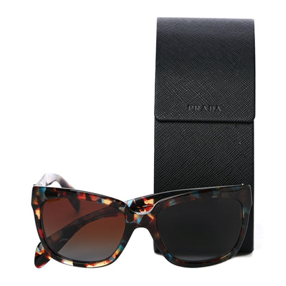Prada Square Sunglasses SPR 07P Tortoise Blue 7 of 7