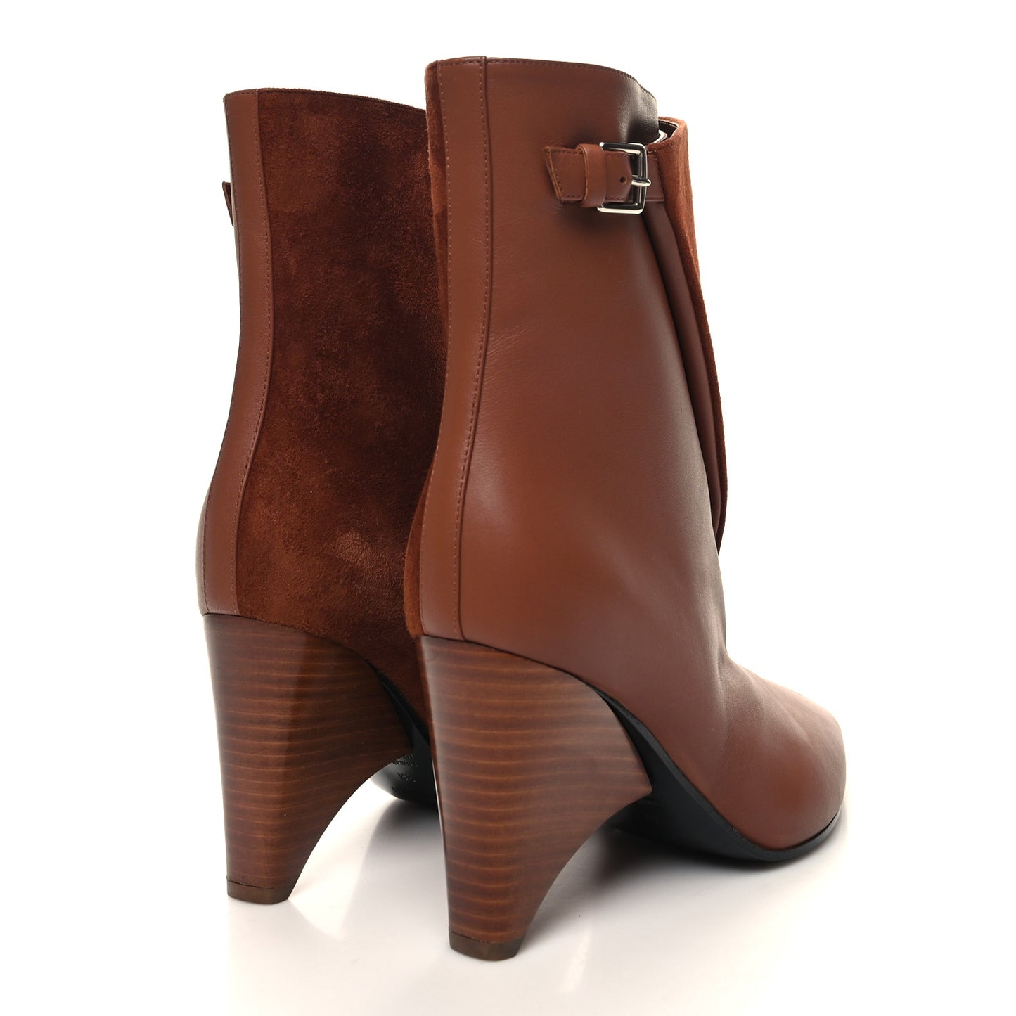 Suede Goatskin Calfskin Hanae 85 Ankle Boots 38 Gold