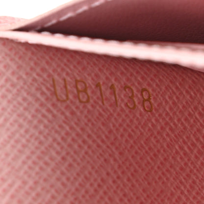 Louis Vuitton Damier Azur Rosalie Coin Purse Rose Ballerine 7 of 9