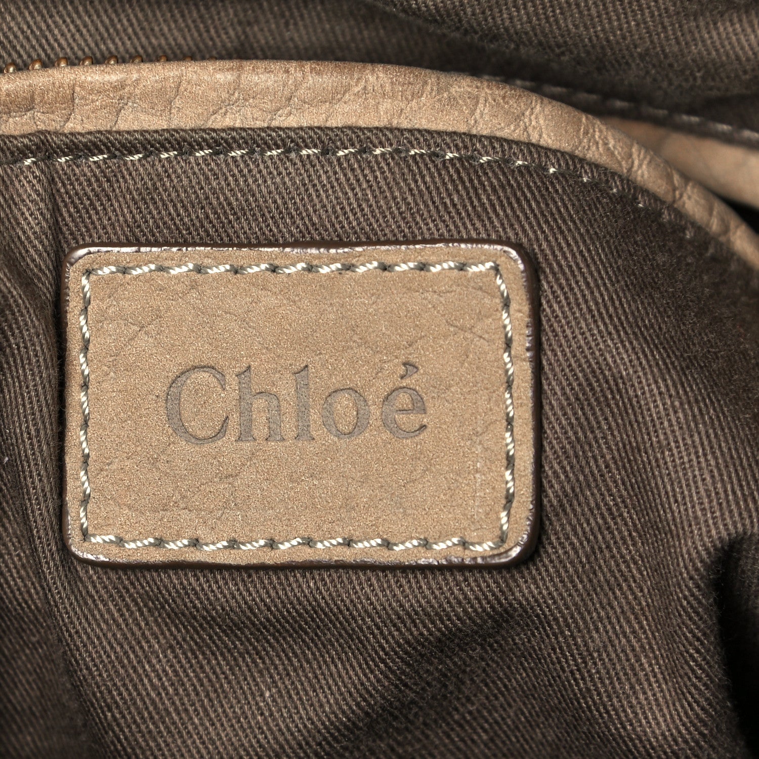 Chloe Nubuck Medium Marcie Satchel Greige 5 of 14