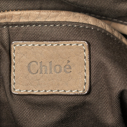 Chloe Nubuck Medium Marcie Satchel Greige 5 of 14