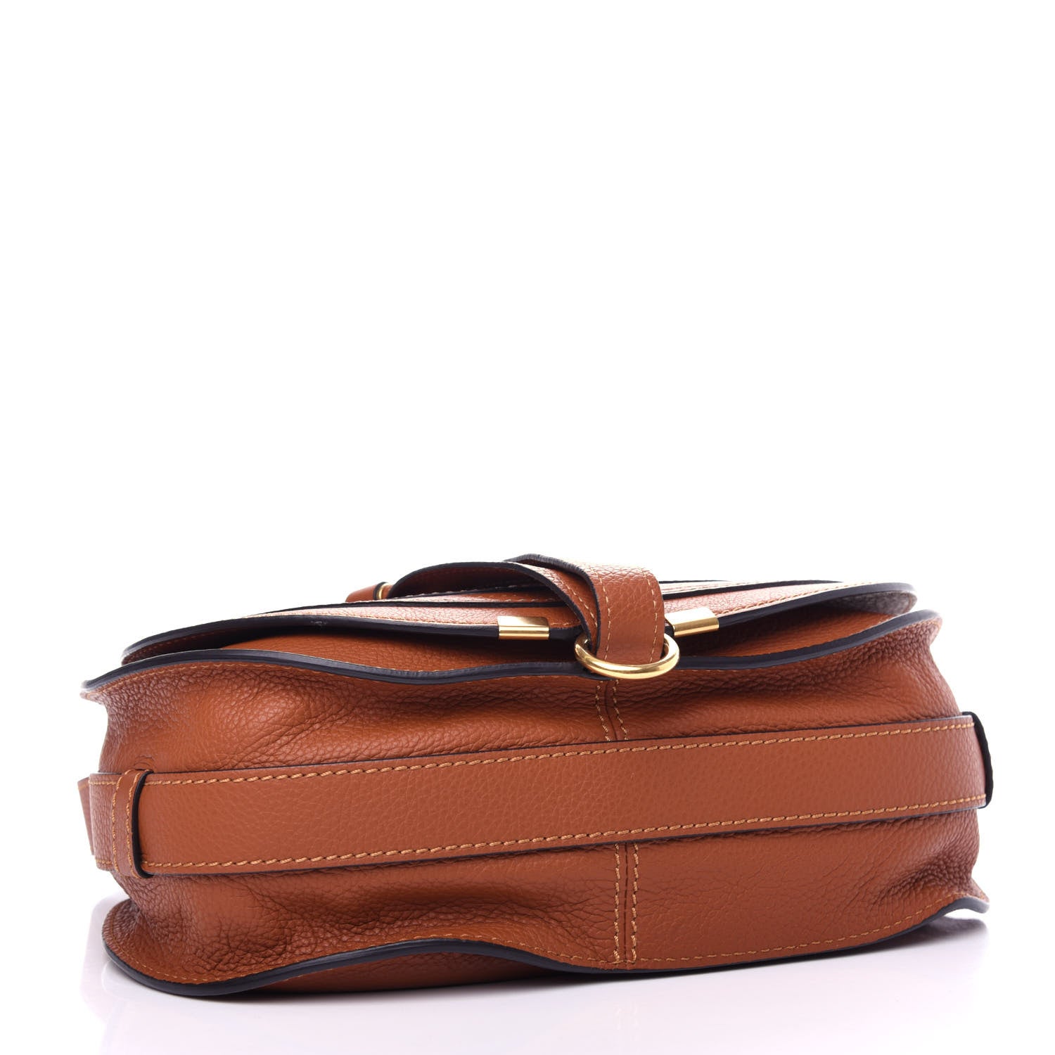 Chloe Calfskin Medium Marcie Round Crossbody Bag Tan 4 of 10