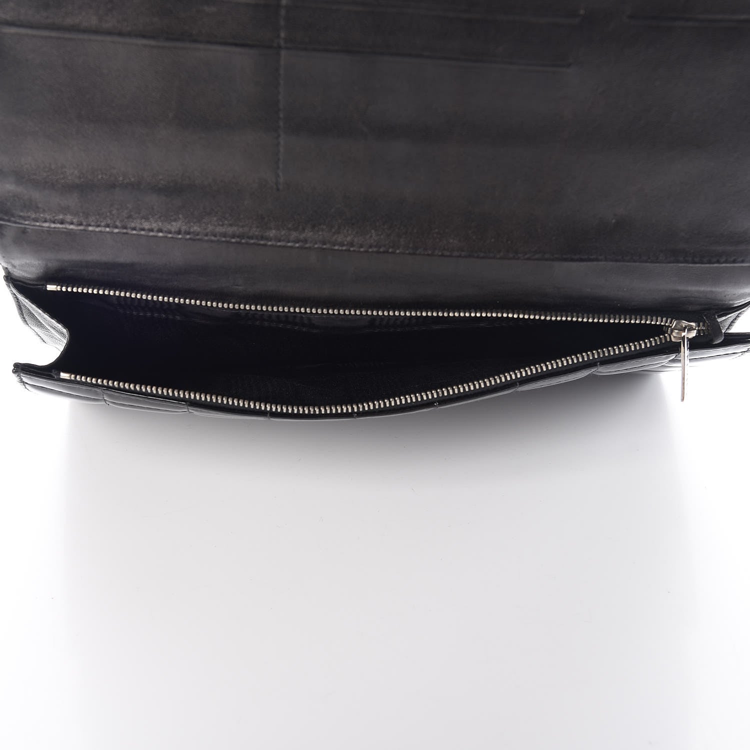 Chanel Patent Chocolate Bar Chain Clutch Black 6 of 23