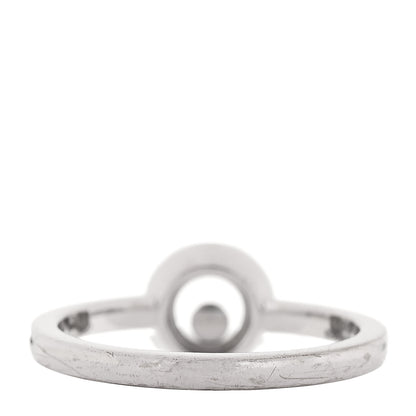 Chopard 18K White Gold Diamond Happy Diamonds Icons Ring 52 6 3 of 4