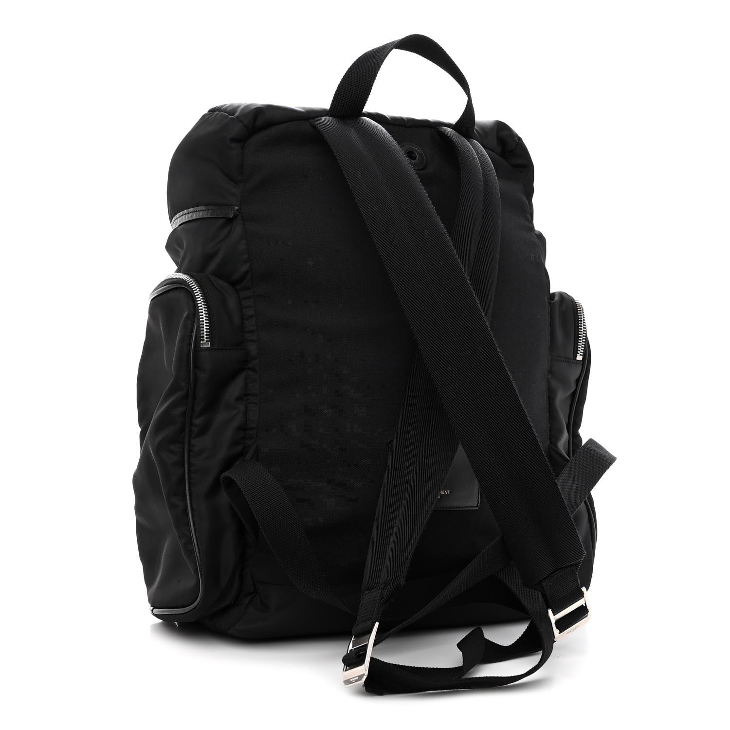 Saint Laurent Nylon City Fold Up Backpack Black 3 of 11