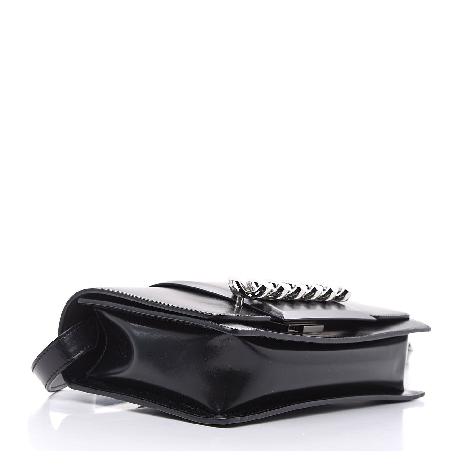 Calfskin Infinity Flap Bag Black