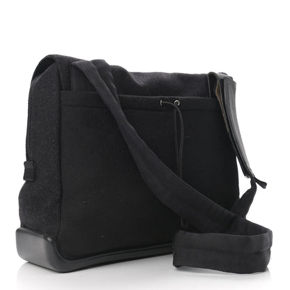 Prada Wool Messenger Satchel Black 3 of 12