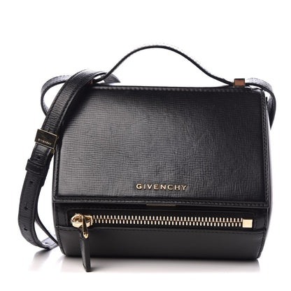 Givenchy Textured Calfskin Mini Pandora Box Crossbody Bag Black 1 of 8