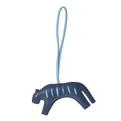 Hermes Milo Lambskin Rooroo Bag Charm Pain D'Epice Bleu de Malte Celeste 1 of 4