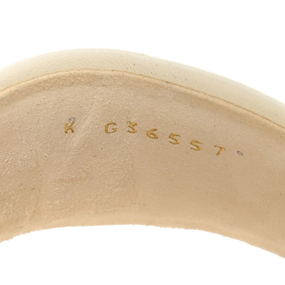 Chanel Lambskin Embroidered Logo Mules 36 Ivory Black 9 of 11