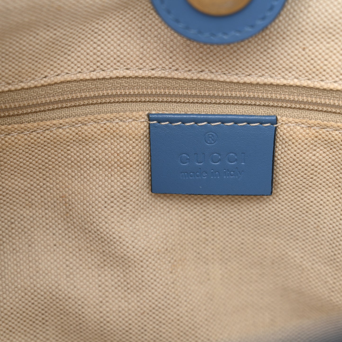 Monogram Lurex Medium Sukey Tote Blue