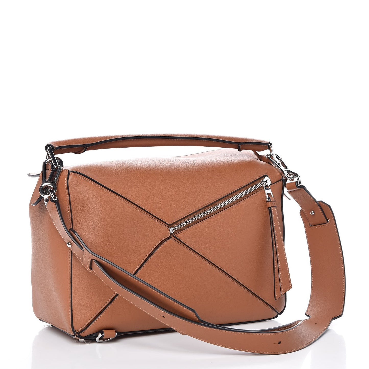 Calfskin Medium Puzzle Bag Tan
