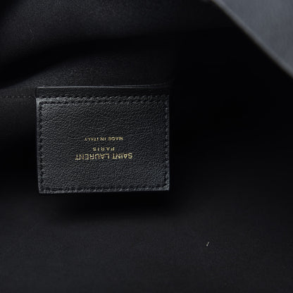 Saint Laurent Calfskin Large Shopping Tote Black 6 of 10